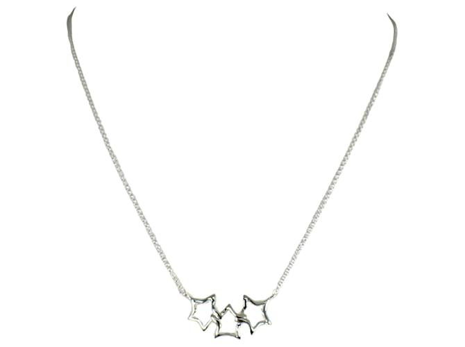 Tiffany & Co estrela tripla Prata Prata  ref.1223131