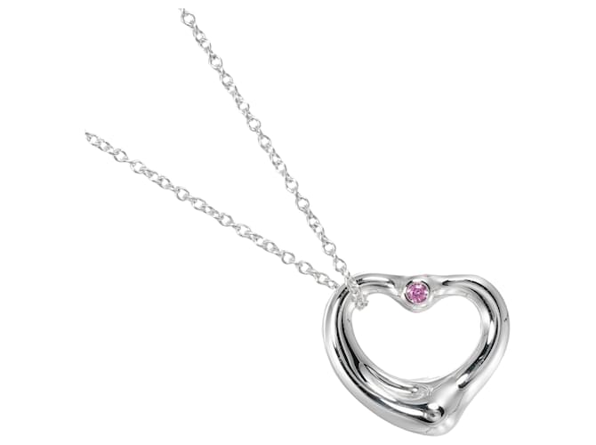 Tiffany & Co Open Heart Silvery Silver  ref.1223143