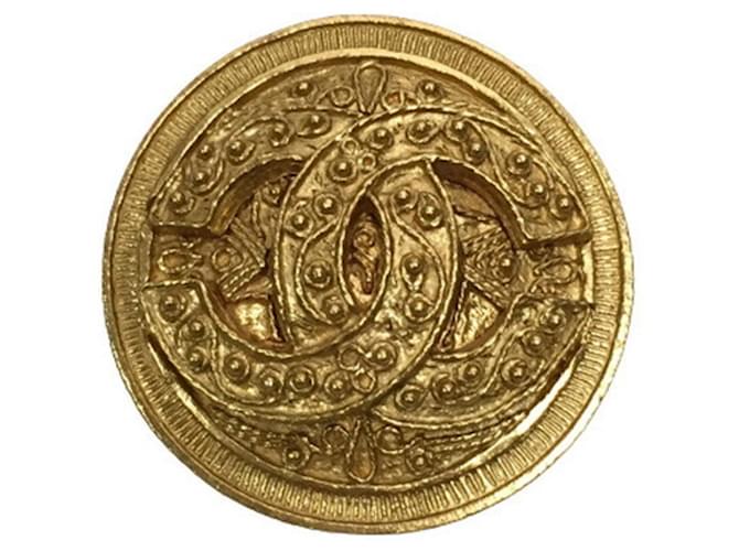 Timeless Chanel COCO Mark Dourado Banhado a ouro  ref.1223151