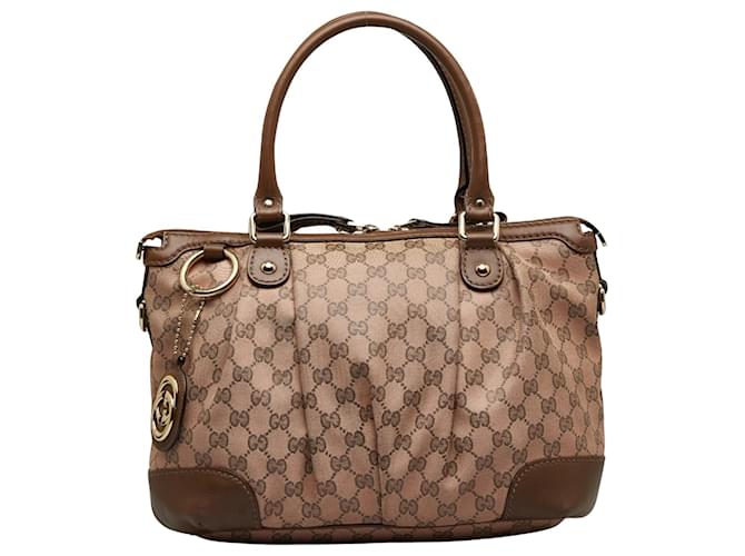 Gucci Sukey Brown Cloth  ref.1223207