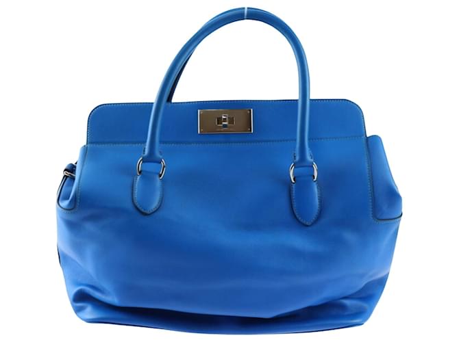 Hermès Hermes Toolbox Blue Leather  ref.1223243