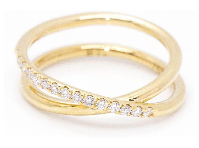 Autre Marque Anello HOPE in Oro Giallo e Diamanti D'oro