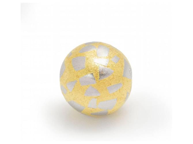 Autre Marque TERRAZZO NIESSING pendant in gold and platinum. Silvery Golden Yellow gold  ref.1223437