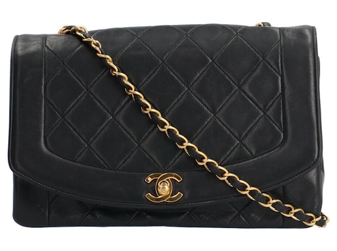 Timeless Chanel Black Leather  ref.1223496