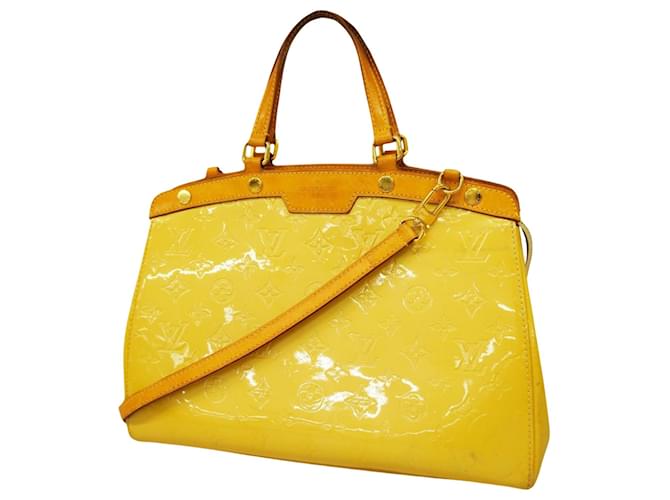 Louis Vuitton Blair Yellow Patent leather  ref.1223508