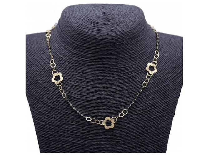 Autre Marque Necklace in yellow gold and floral motif. Golden  ref.1223536