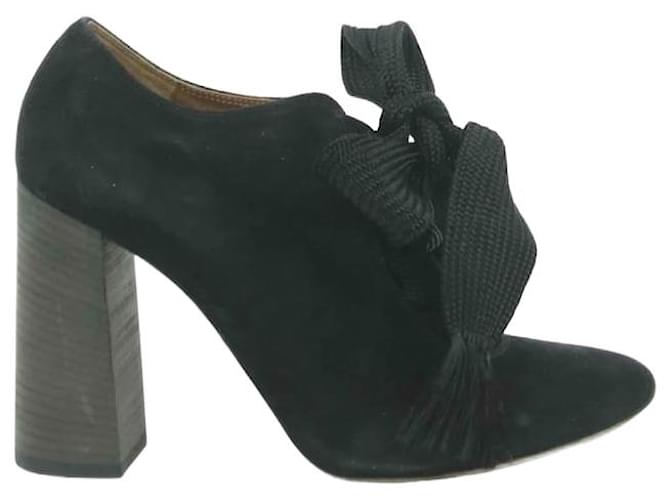 Chloé Suede heels Black Deerskin  ref.1223544