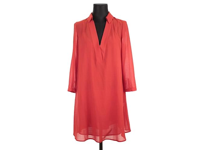Bash rotes Kleid Polyester  ref.1223546