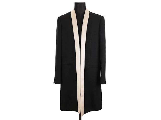 Louis Vuitton Wool coat Black  ref.1223550