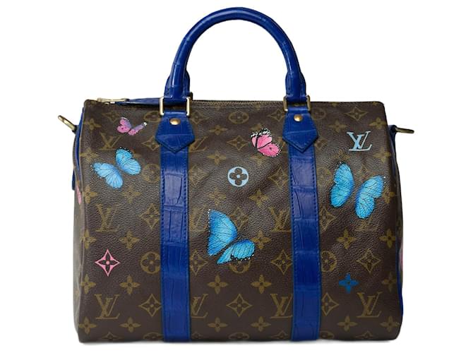 LOUIS VUITTON Speedy Bag in Brown Canvas - 101748 Cloth  ref.1223563