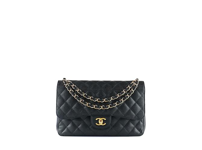 Classique CHANEL Sacs T.  Cuir Noir  ref.1223568