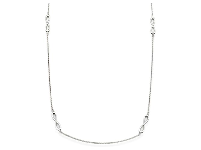 TIFFANY & CO. Infinité 6 Collier Stations en Argent Sterling  ref.1223651