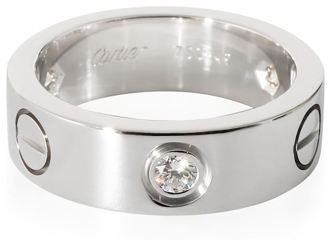 Cartier Love Ring , 3 Diamantes (ORO BLANCO)  ref.1223675