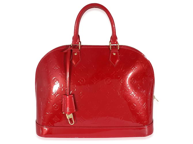 Louis Vuitton Pomme D'Amour Vernis Alma GM Red Patent leather  ref.1223739