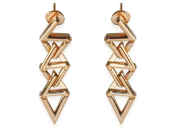 Louis Vuitton LV Volt Curb Chain Earrings in 18k yellow gold  ref.1223752