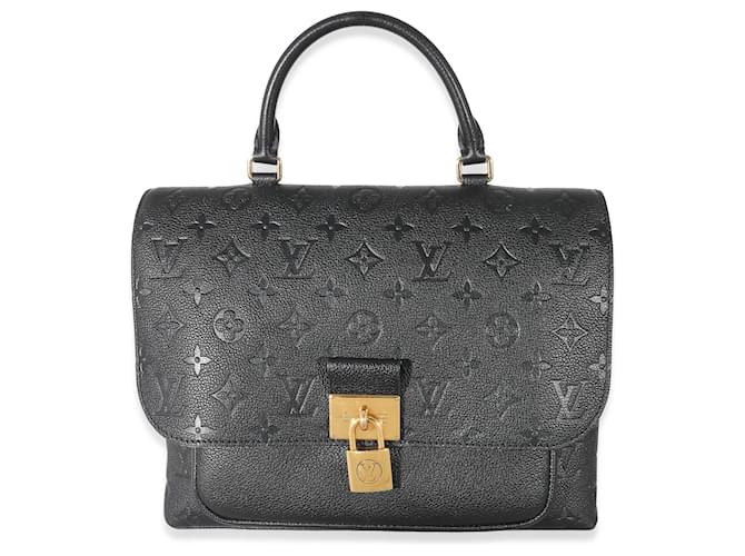 Louis Vuitton Black Monogram Empreinte Leather Marignan  ref.1223839