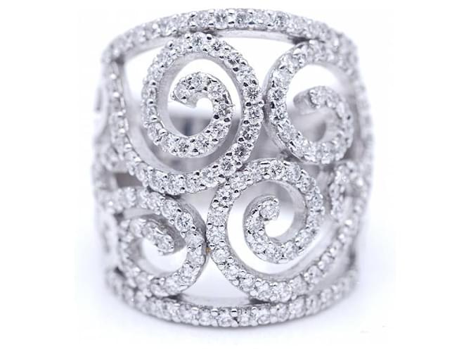 Autre Marque Ring aus Weißgold und Diamanten. Silber  ref.1223876