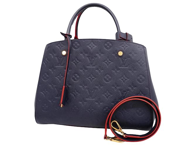 Louis Vuitton Montaigne Red Leather  ref.1223927