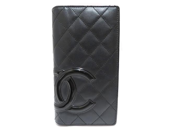 Cambon Chanel Black Leather  ref.1224025