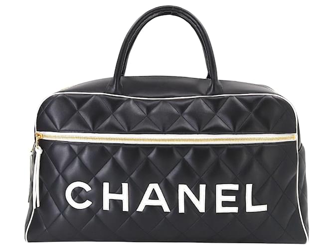 Chanel Bowling Black Leather  ref.1224074