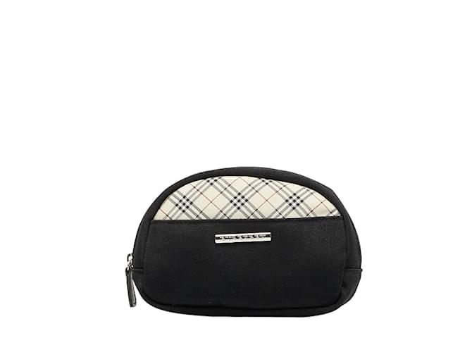 Burberry Nova Check Clutch Bag Black Cloth  ref.1224165
