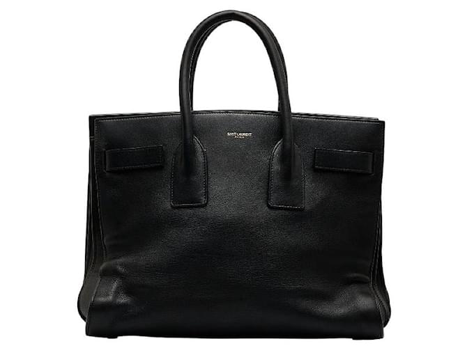 Yves Saint Laurent Sac De Jour Leather Handbag Black  ref.1224176