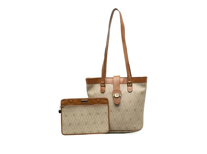 Dior Honeycomb Shoulder Bag Beige Cloth  ref.1224181
