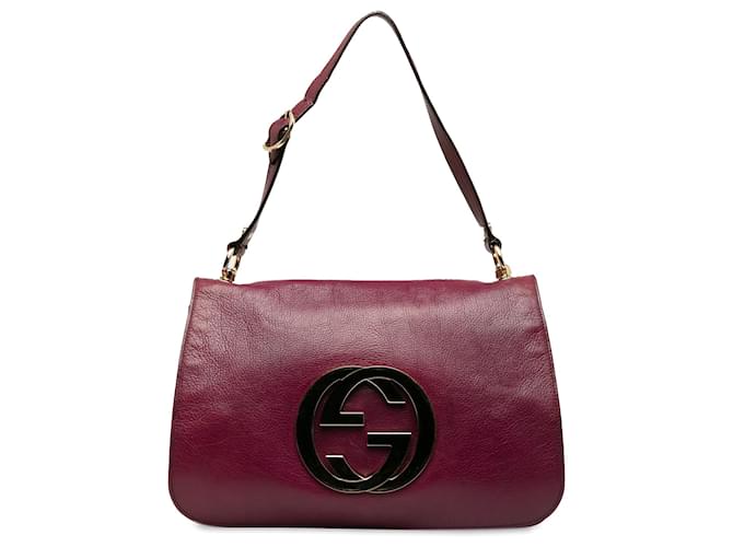 Gucci Purple Blondie Shoulder Bag Leather Pony-style calfskin  ref.1224303