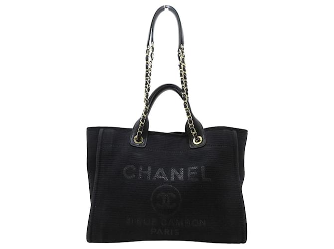 Chanel Deauville Black Cloth  ref.1224322
