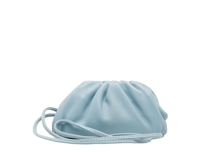 Bottega Veneta Mini-Tasche aus Leder Blau  ref.1224346
