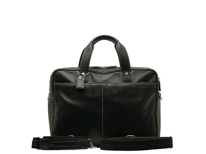 Borsa in pelle grande Coach Trans Atlantic F70094 in ottime condizioni Nero  ref.1224356