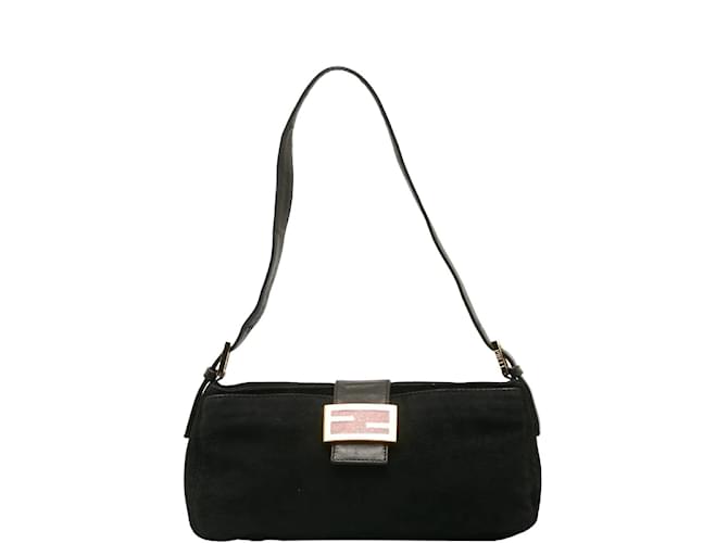 Fendi Fabric Shoulder Bag Black Cotton  ref.1224360