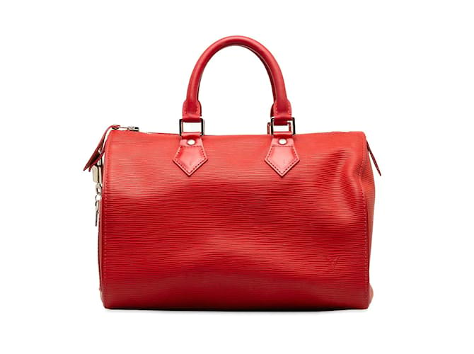 Louis Vuitton Epi Speedy 25 M43017 Red Leather  ref.1224363