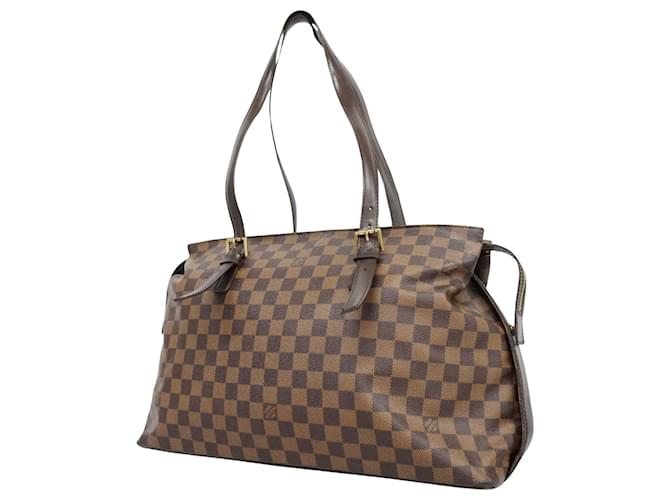 Louis Vuitton Chelsea Brown Cloth  ref.1224424