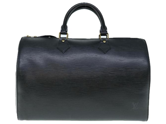 Louis Vuitton Speedy 35 Black Leather  ref.1224438