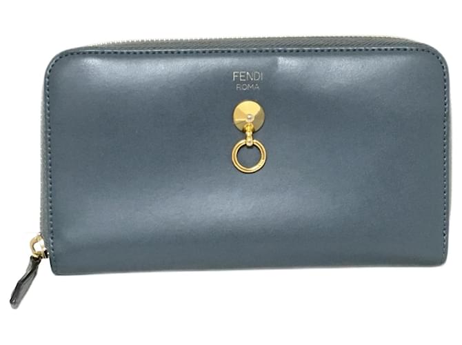 Fendi By The Way Azul Couro  ref.1224493