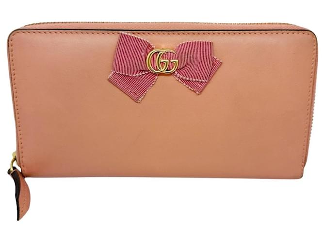 Gucci Ribbon Pink Leather  ref.1224494