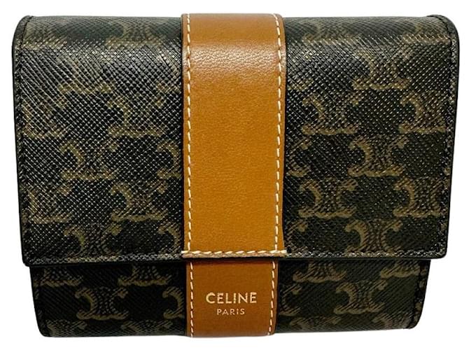 Céline Triomphe Brown Leather  ref.1224527