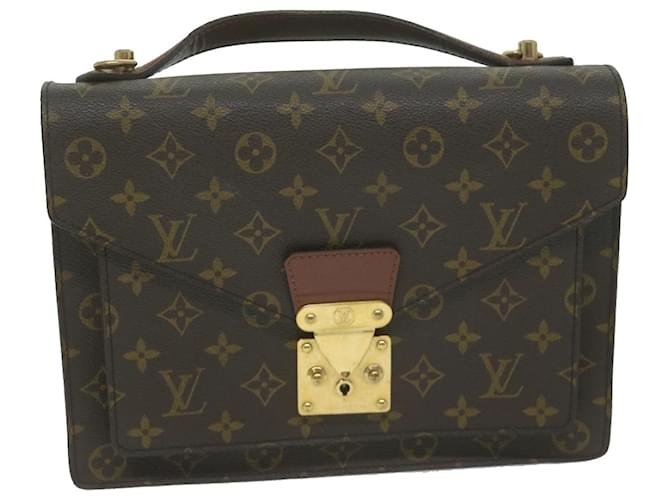 Louis Vuitton Monceau Brown Cloth  ref.1224539