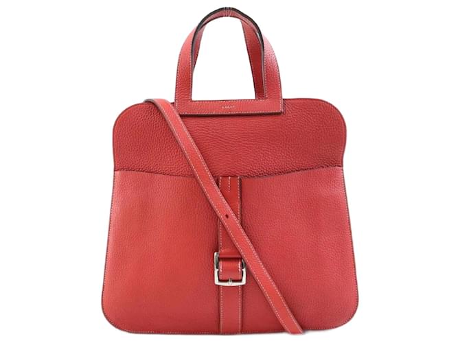 Hermès Hermes Halzan Red Leather  ref.1224541