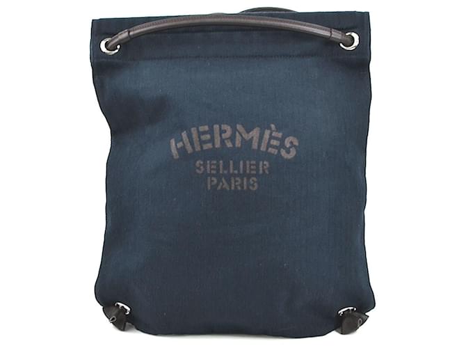 Hermès Aline Blu navy Tela  ref.1224560