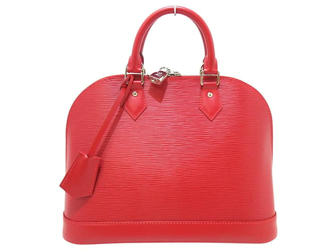 Louis Vuitton Alma Red Leather  ref.1224617