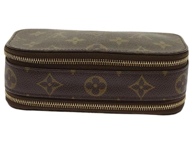 Louis Vuitton TROUSSE A MAQUILLAGE BRUSH Brown Cloth  ref.1224645