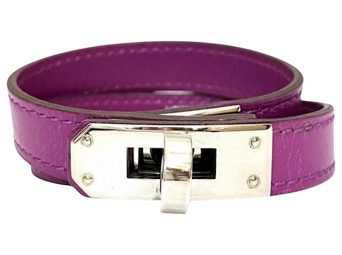 Hermès hermes kelly Purple Leather  ref.1224707