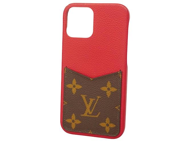 Louis Vuitton Etui Iphone Rosso Tela  ref.1224708