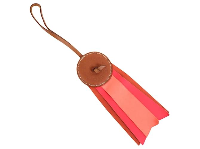 Hermès-Fahrerlager Pink Leder  ref.1224717