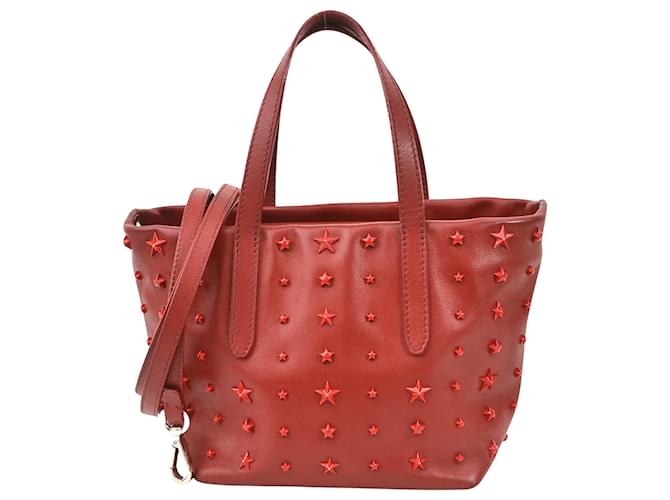 Jimmy Choo star Red Leather  ref.1224735