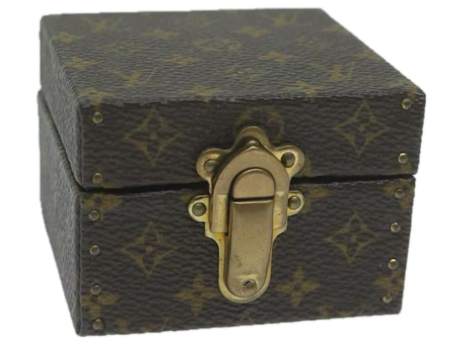 Caixa de Jóias M de Declaração Écrina Monograma LOUIS VUITTON21010 Autenticação de LV 64523UMA Lona  ref.1224761