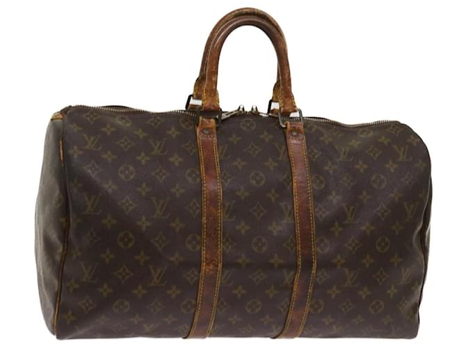Louis Vuitton Monogram Keepall 45 Boston Bag M41428 LV Auth bs10593 Cloth  ref.1224762