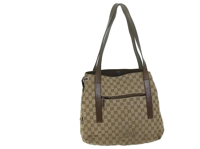 GUCCI Borsa a tracolla in tela GG Beige 30501 Auth ti1472  ref.1224822